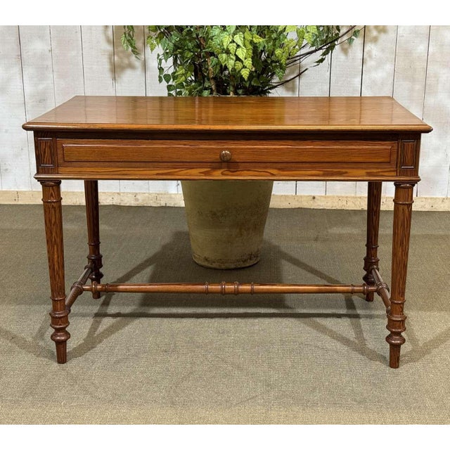 Pitch Pine Desk, Early 20th Century For Sale - Image 15 of 15