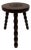 French Tripod Bobbin-Leg Stool, 1950s For Sale