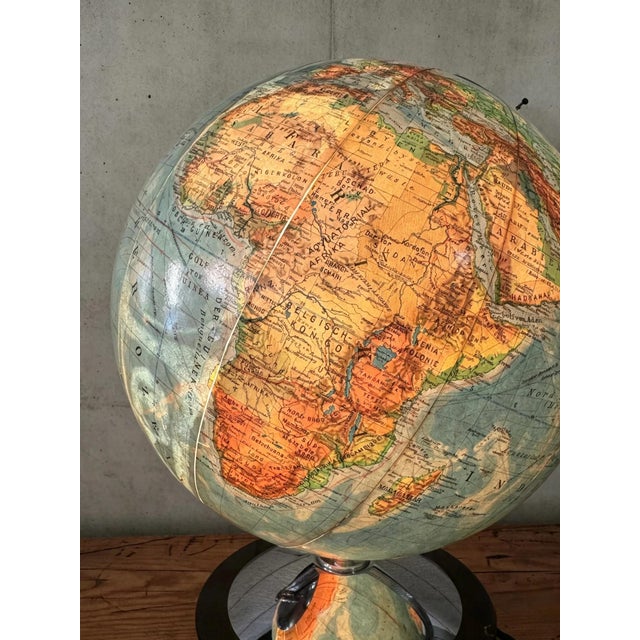 Blue Vintage Duo Glass Globe Lamp from DBG, Germany, 1960s For Sale - Image 8 of 11