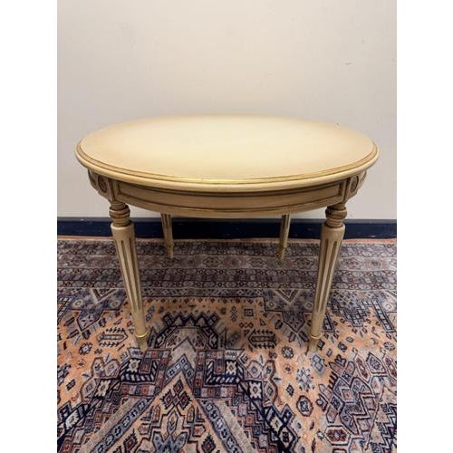 Gustavian Style Round Side Table For Sale - Image 5 of 5