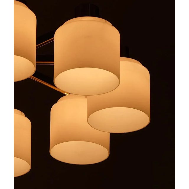 Gold Swedish Ceiling Light attributed to Boréns, Sweden, 1960s For Sale - Image 8 of 11