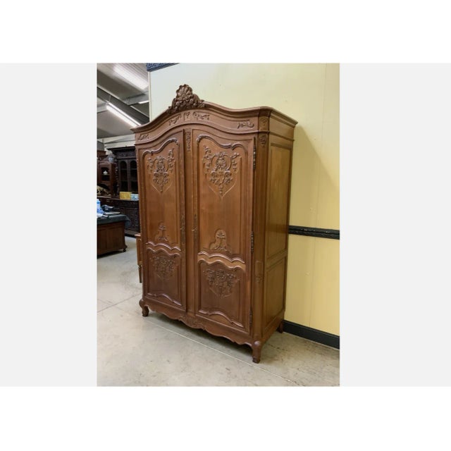Wood Vintage Wardrobe in Oak, 1950 For Sale - Image 7 of 12