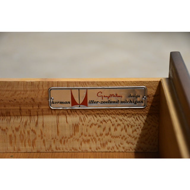 Wood 1950s Refinished Rosewood George Nelson Thin Edge Nightstands - A Pair For Sale - Image 7 of 7