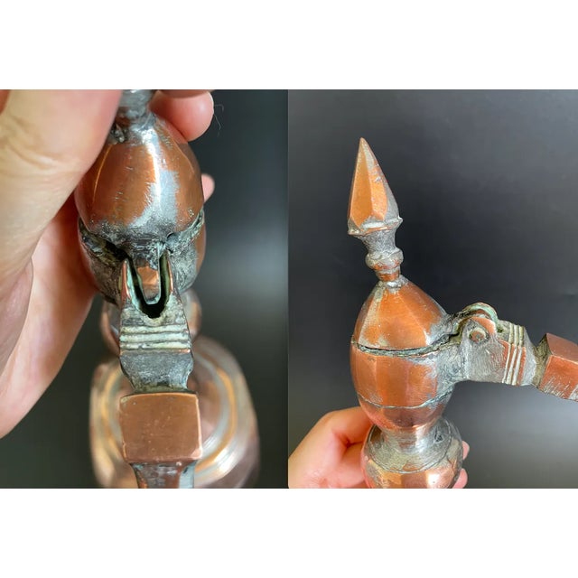 Antique 19th Century Persian Tinned Copper Aftaba Pitcher For Sale - Image 9 of 13