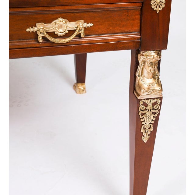 Antique Empire Ormolu-Mounted Desk, 19th Century For Sale - Image 15 of 18