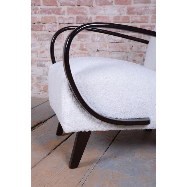 Set of Art Deco Armchairs attributed to J. Halabala for Up Závody, Czech, 1940s For Sale - Image 13 of 18