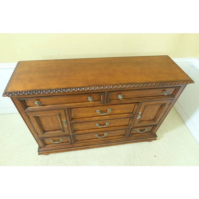 Approx: 15 Years Old Light Factory Distressing Legends Collection Dovetailed Drawer Construction Nice Carved Details...