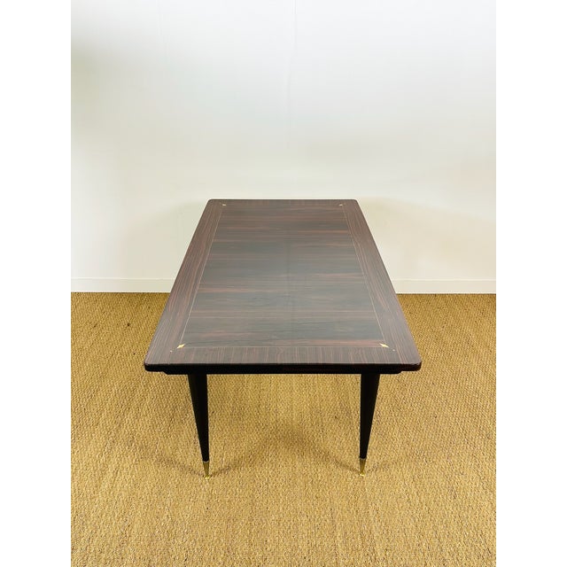 Art Deco Table in Macassar Ebony, 1940s For Sale - Image 6 of 18