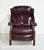 Bradington Young Vintage Traditional Oxblood Leather Wingback Reclining Library Chair by Bradington Young For Sale - Image 4 of 15