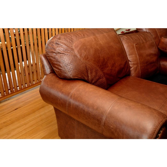 Stickley Cibola Internationale Santa Fe Style Leather Sofa Chairish