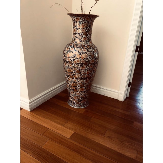 2000s Large Chinese Floor Vase Chairish