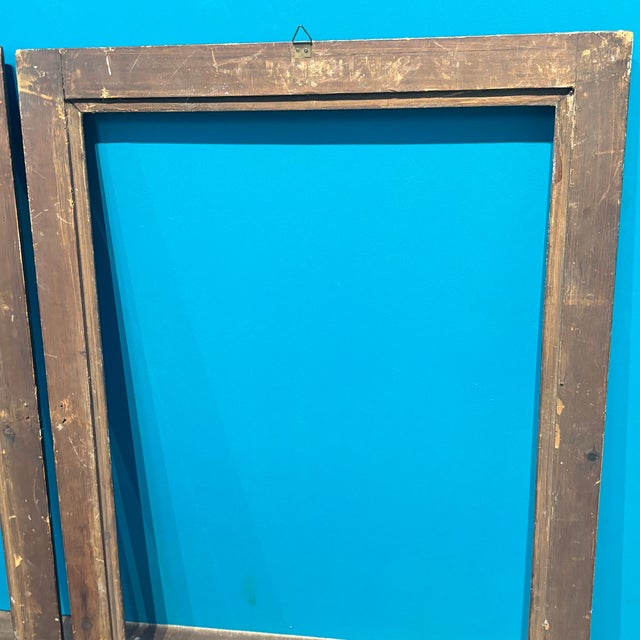 Antique Carved Wooden Frames with Bronzed Gilding, 1800, Set of 2 For Sale - Image 9 of 11