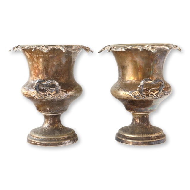 Early 19th Century Antique Champagne Buckets W/ Armorial Crest, a Pair For Sale - Image 5 of 10