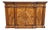 Vintage Antique Mediterranean Tuscan Style Alder Wood 77" Wine Storage Credenza Buffet W. Inlaid Features For Sale