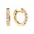 Indulge in the timeless elegance of these 10K yellow gold hoop earrings, a perfect addition to any jewelry collection....