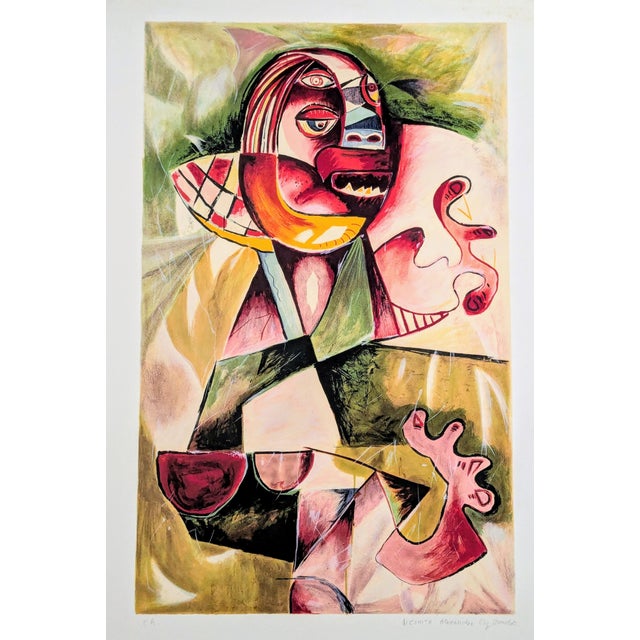 Alexandra Nechita, Forgotten Values, Lithograph in Colors, 1997 For Sale - Image 7 of 7