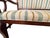 Vintage Regency Style Mahogany Settee With Striped Upholstery For Sale In Greensboro - Image 6 of 11