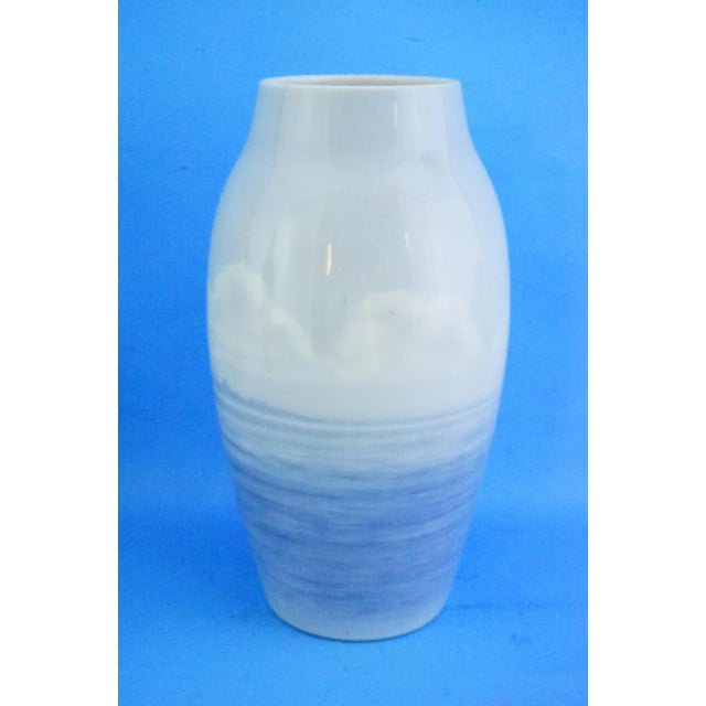 Bing & Grondahl 20th Century Danish Porcelain Model 8552-243 Vase with Sailing Ship by Bing & Grøndahl, Denmark, 1920s For Sale - Image 4 of 18