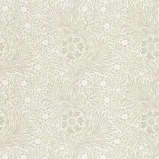 Morris & Co Pure Marigold Wallpaper in Soft Gilver For Sale