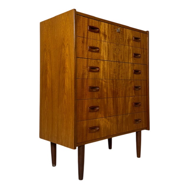 Vintage Danish Teak Chest of Drawers, 1960s For Sale
