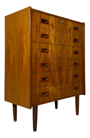 Vintage Danish Teak Chest of Drawers, 1960s
