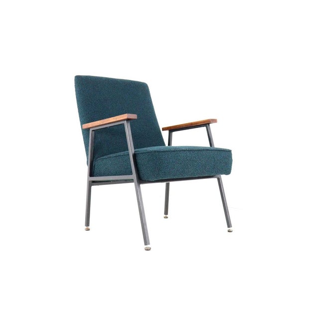 Industrial Genie Armchair from Gispen, Netherlands For Sale - Image 3 of 18