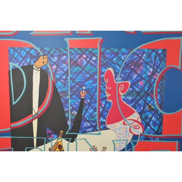 French Javier Mariscal “Benedictine” Framed Serigraph Poster, France, 1993 For Sale - Image 3 of 8