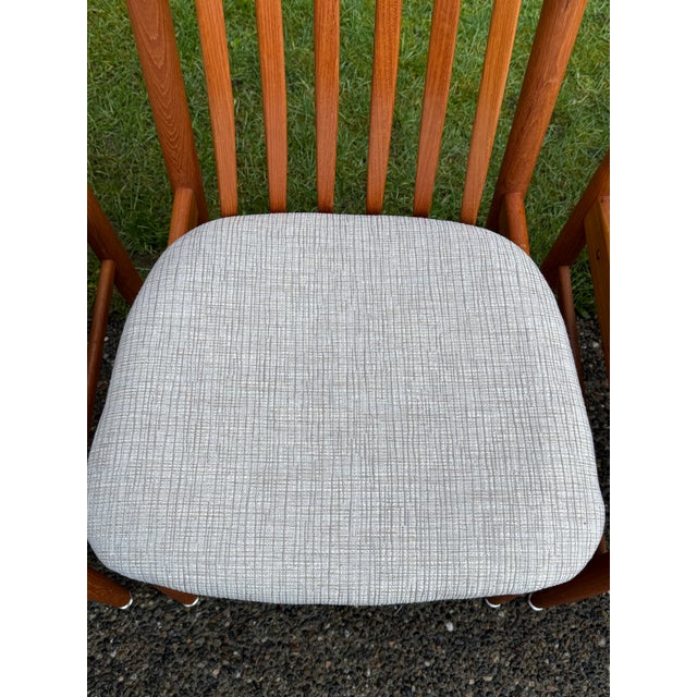 1980s Benny Linden Danish Modern Teak Dining Chairs - Set of 6 For Sale - Image 4 of 9