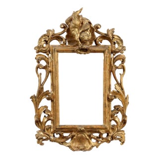 Small Carved Portrait Frame For Sale