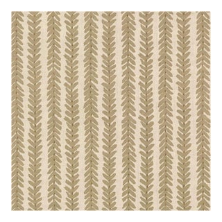 Schumacher X Veere Grenney Woodperry Fabric in Brown For Sale
