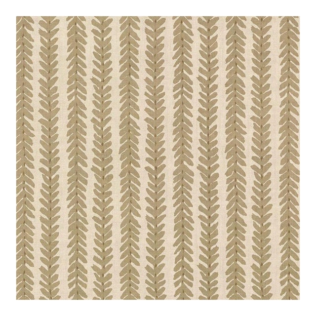 Schumacher X Veere Grenney Woodperry Fabric in Brown For Sale
