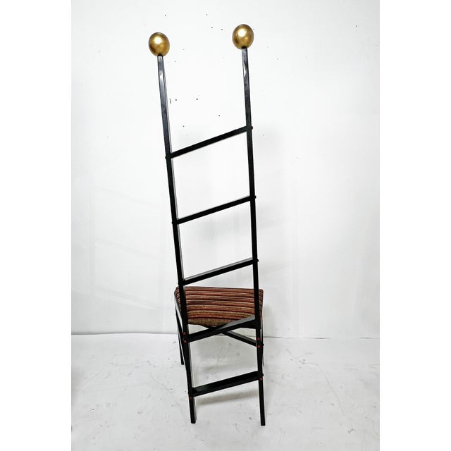 Wood D.1993 Studio Craft Post Modern Chairs Signed King Set of 3 For Sale - Image 7 of 12