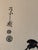 Pair of Original Japanese Pen-and-Ink Works on Rice Paper With Calligraphy For Sale - Image 4 of 10