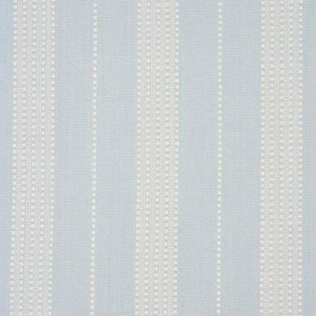Contemporary Sample - Schumacher Lubeck Stripe Fabric in Sky For Sale - Image 3 of 3