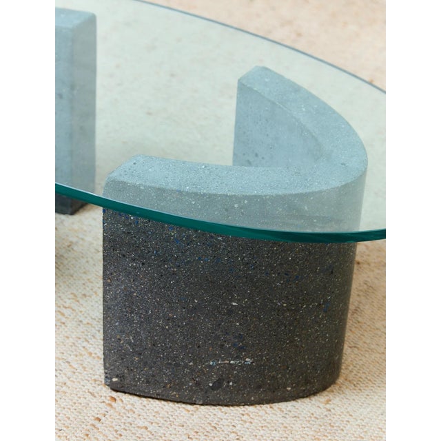 Glass Mid 20th Century Brutalist Coffee Table For Sale - Image 7 of 12