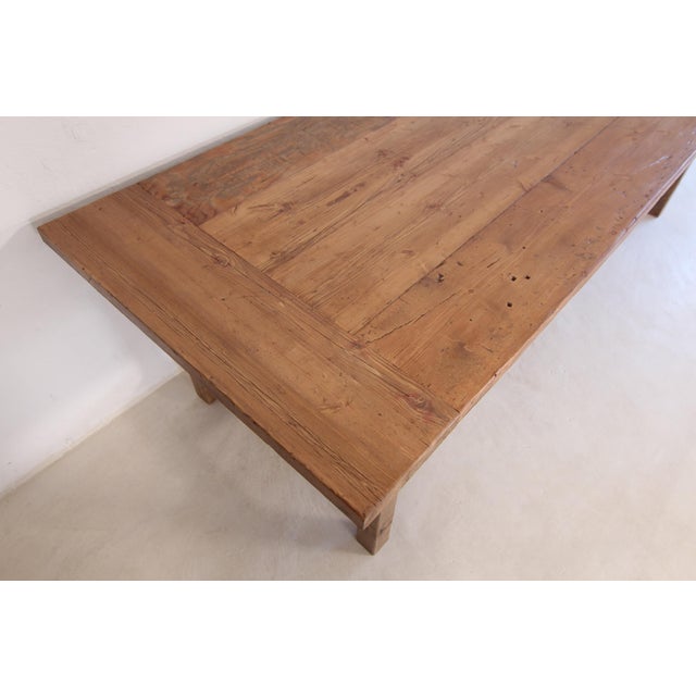 Large Vintage Oak and Pine Table, 1920s For Sale - Image 14 of 18