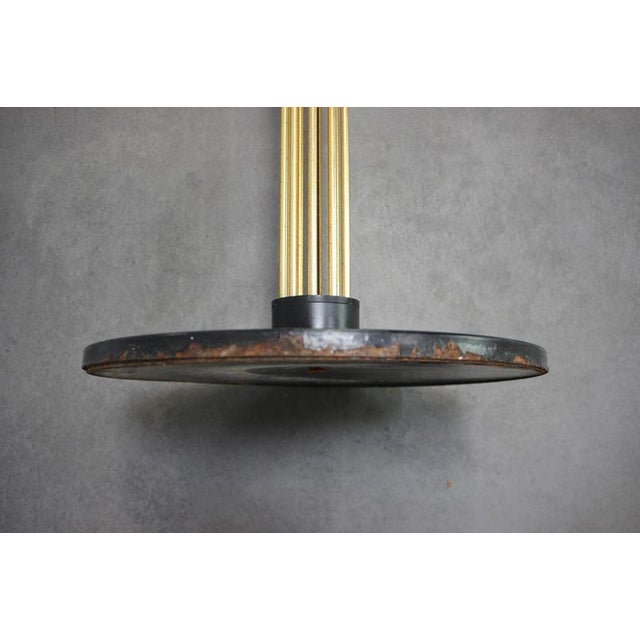 Italian Brass Coat Rack with Black Wooden Finials, 1980 For Sale - Image 11 of 12