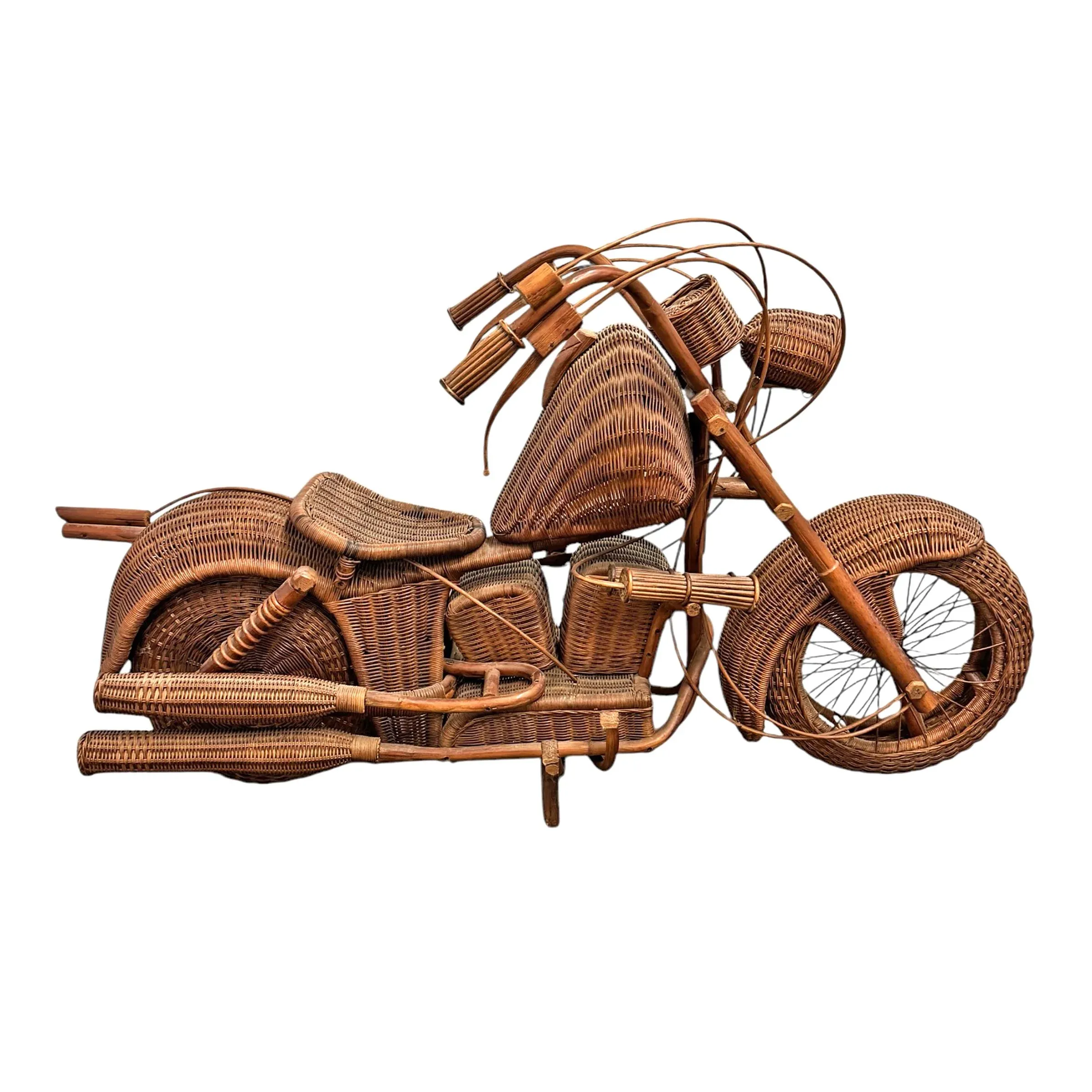 Woven Wicker Motorcycle by Tom Dixon | Chairish