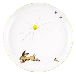 Green Porcelain Collection Plate from Litolff, 1946