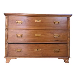 Farmhouse Chest in Cherry Wood For Sale