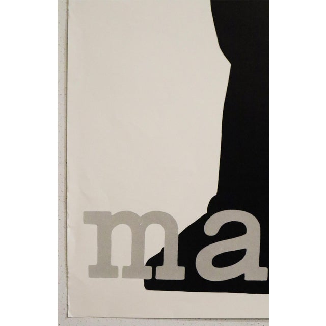 1960s 1960's Finnish Fashion Poster - Marimekko (Annika Rimala, Seated) For Sale - Image 5 of 6