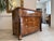 Wood Empire Chest of Drawers with Columns in Walnut Veneer For Sale - Image 7 of 15