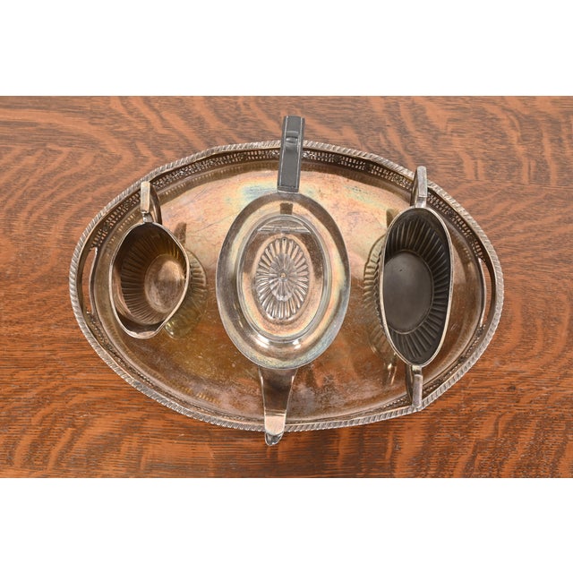 Early 20th Century English Victorian Silverplate Tea and Coffee Service Set For Sale - Image 5 of 12