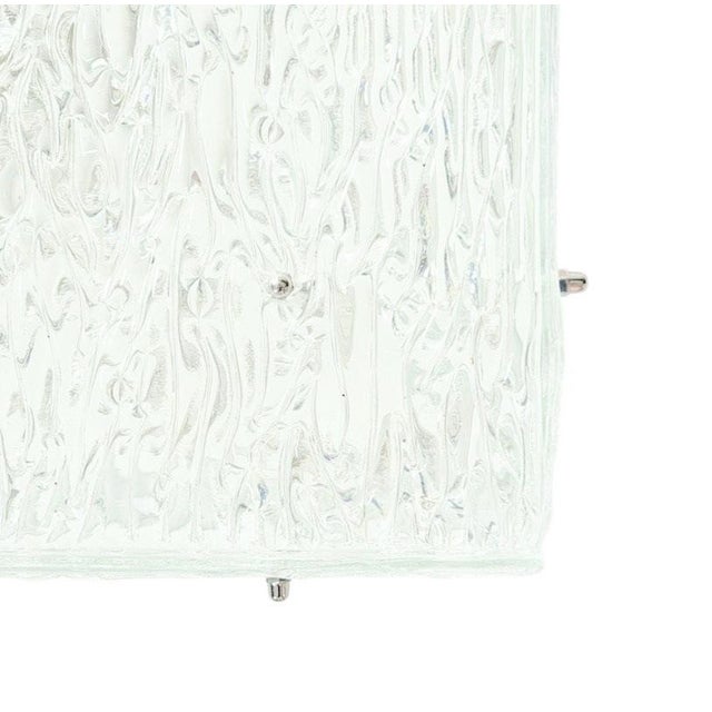 Mid-Century Modern Large Mid-Century Murano Glass Flush Mount by Kalmar, Austria, 1960s For Sale - Image 3 of 9