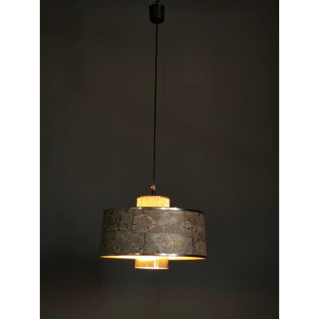 Cork and Brass Pendant by Sven Aage Holm Sørensen, Denmark, 1960s For Sale - Image 3 of 13