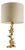 French Sculptural Golden Lamp by Georges Mathias for Fondica, 1980s For Sale