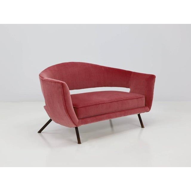 Small Minimalist 2-Seater Sofa by Nello Lenzi, Italy, 1954 For Sale - Image 4 of 8
