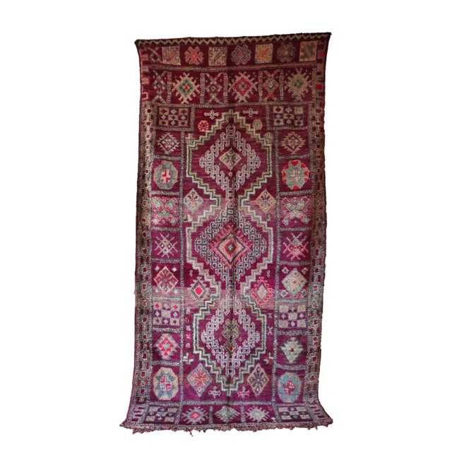 Vintage Moroccan Boho Rug For Sale - Image 9 of 9
