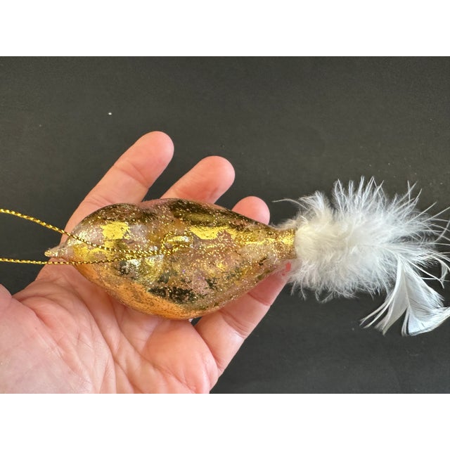 Art Glass Bird Christmas Ornament For Sale - Image 4 of 7