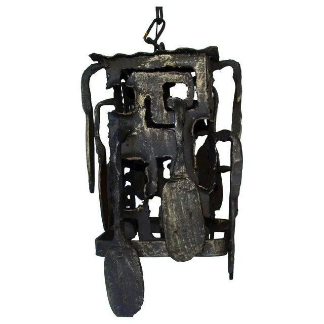 Brutalist Chandelier by Gianfranco Romagna, 1970s For Sale - Image 11 of 16